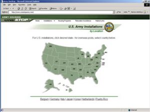 Army Housing OneStop Location Map