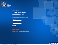 Social Security Administration Kiosk - TIPS Server Client Login Screen