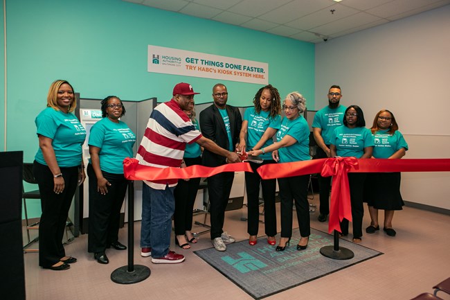 Housing Authority Baltimore City HABC My Housing Kiosks Ribbon Cutting