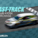 A race car crossing the finish line: "Fast-track your kiosk purchase!"