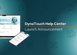 text: DynaTouch's Help Center Launch Announcement