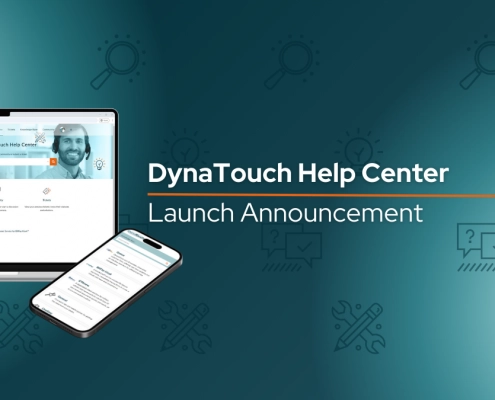 text: DynaTouch's Help Center Launch Announcement